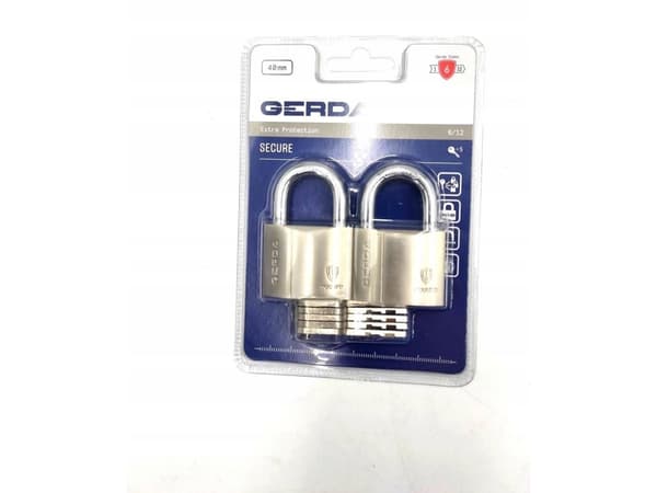 SECURE KSWS S40 2 KAKSOISKAKSOISLUKKOSARJA NIKLATTUA MESSINKIÄ RIIPPULUKOT
