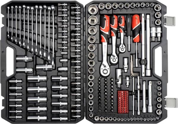 YATO YT-38841 1/4", 3/8", 1/2" hylsnyckelsats