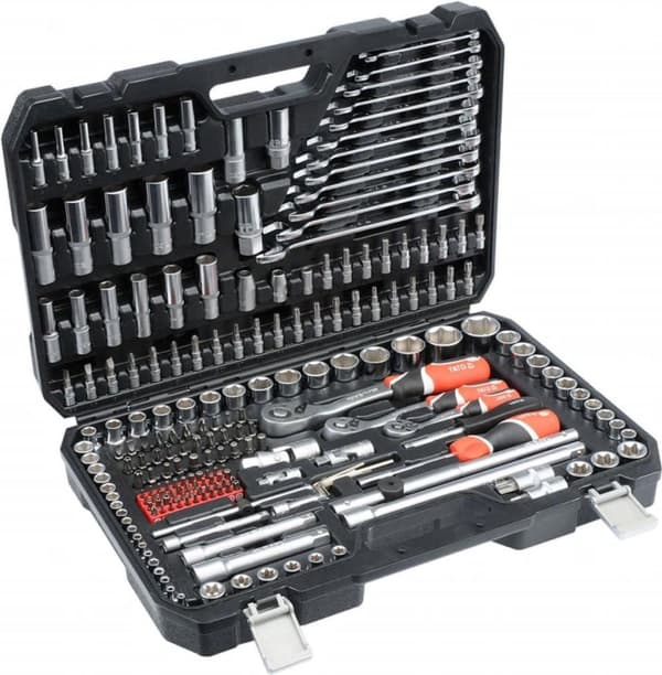 YATO YT-38841 1/4", 3/8", 1/2" hylsnyckelsats