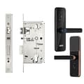 Miniatyrbild 1 av 2: Smart dörrlås, biometrisk fingeravtryckslåsning, WiFi-anslutning, 240x22(4085), Svart