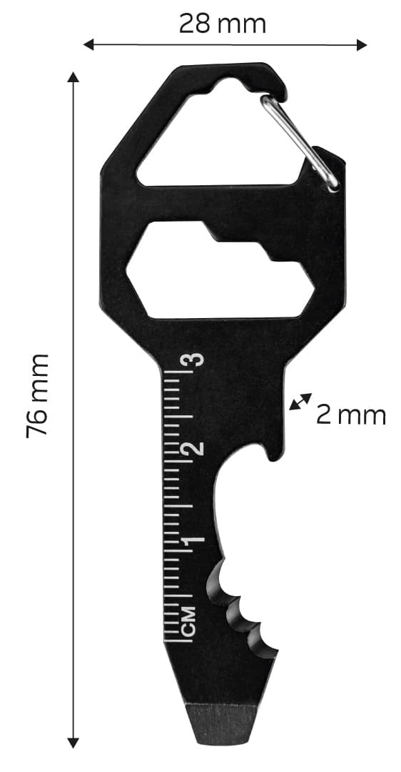6 i 1 nøglering