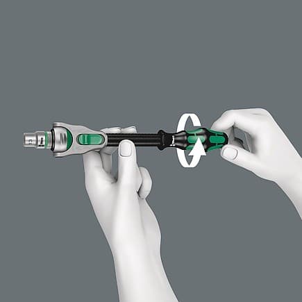 Zyklop Speed-skraldesæt 1/4'' og 1/2'', metrisk, 43 dele