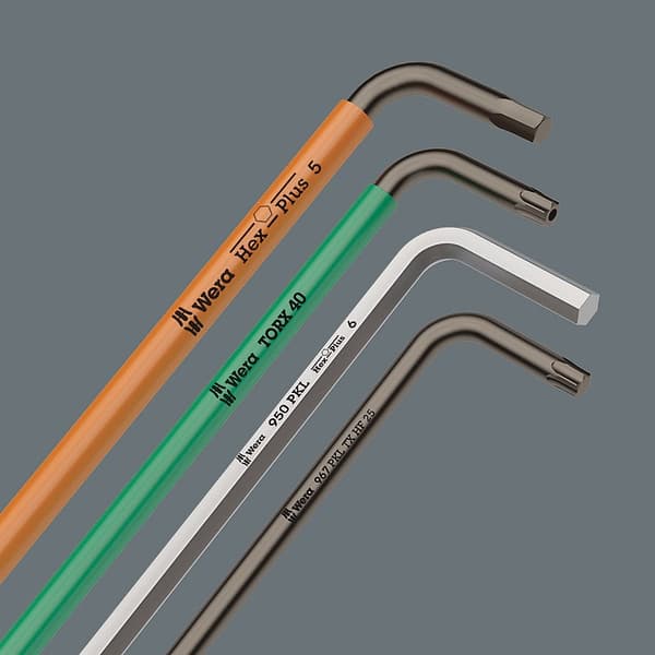 Wera 950/9 Hex-Plus 6 L-formet unbrakonøgle Metrisk 9 stk