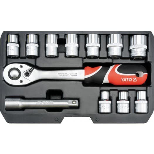YATO NØGLESÆT 12 dele 1/2" XS 38671