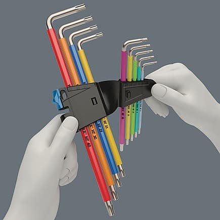 Torx-tappiavainsarja 3967/9 TX SXL monivärinen