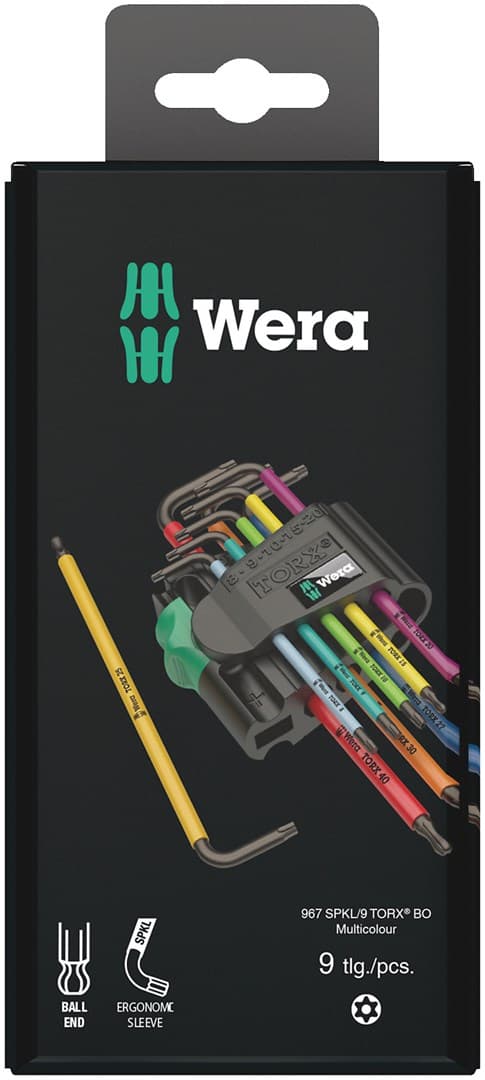 WERA 9-delad Torx-nyckelsats