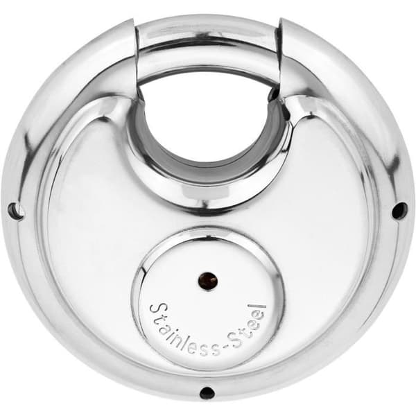 Cylindrisk hængelås - BURG WACHTER - 21 70 SB - Rustfrit stål 70 mm, nøgleåbning