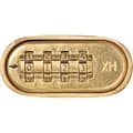 Miniatyrbillede 3 af 5: Kombinationshængelås - ABUS - 180IB/50 B/DFNLI - Smedet messinghus - Rustfri stålbøjle - Firecifret numerisk kode