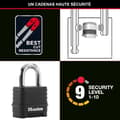 Miniatyrbild 3 av 5: MASTER LOCK Högsäkerhetshänglås [Kombination] [Zink] [Utvändig] M178EURD