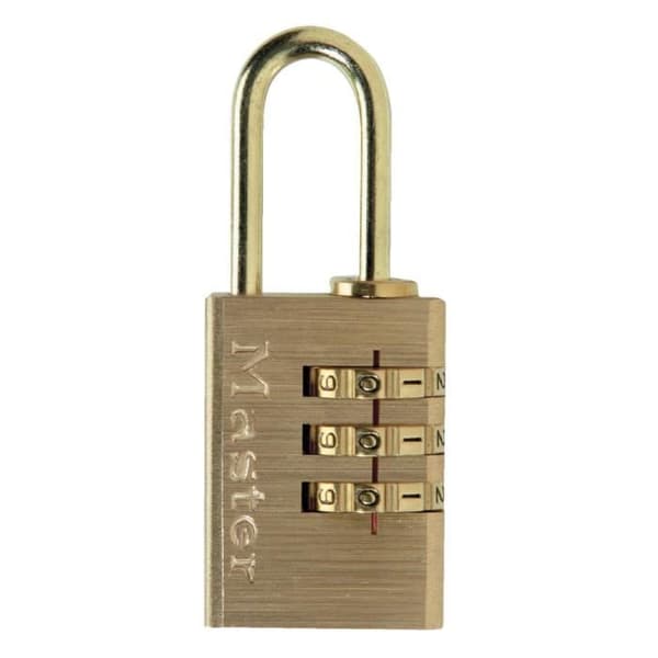 MASTERLOCK hänglås 20mm med kombination av mässing
