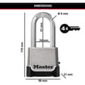 Miniatyrbillede 5 af 5: Højsikkerhedshængelås - MASTER LOCK - M176EURDLH - Zink - XL-bøjle - Udvendig