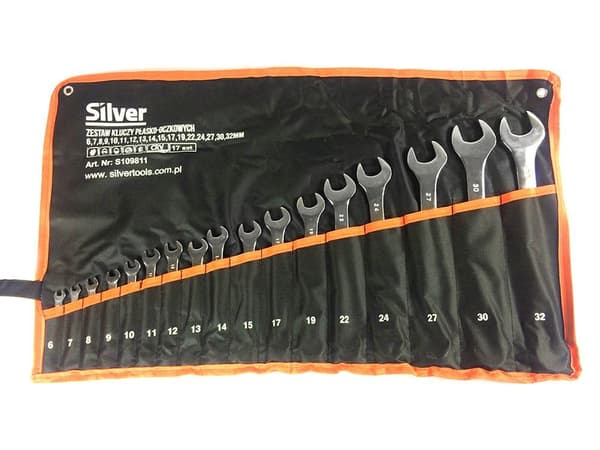 KOMBINATIONSNYCKEL 17 delar / SILVER 6-22mm