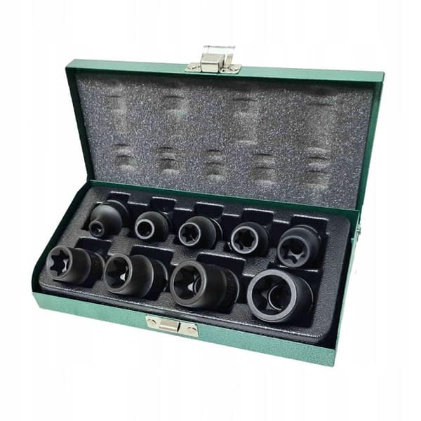 HONITON iskuhylsyt 1/2" 9 kpl TORX E8-E24 H4109