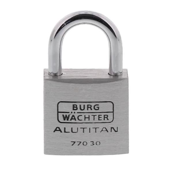 Set med 2 hänglås - BURG WACHTER - DUO 770 30 SB - 30 mm Alutitan, dubbellåsning, anti-dricks