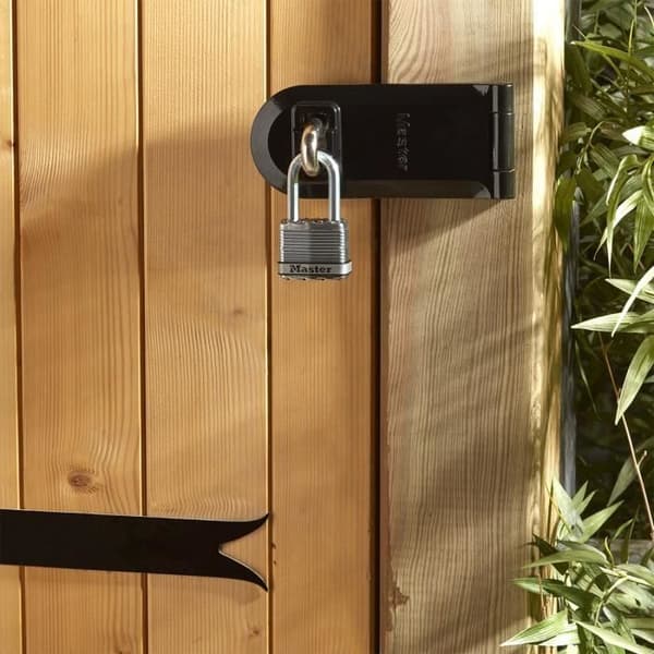 Sæt med 3 MASTER LOCK M5EURTRILF hængelåse med nøgle - Meget høj sikkerhed - Lamineret stål - M-bøjle