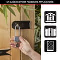 Miniatyrbild 2 av 5: Högsäkerhetshänglås - MASTER LOCK - M1EURTRILH - Nyckel - Laminerat stål - Utvändigt - L-schackel - 3-pack - Perfekt för skjul