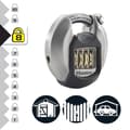 Miniatyrbillede 3 af 6: Master Lock M40EURDNUM 70 mm rustfri stål Excell skivelås