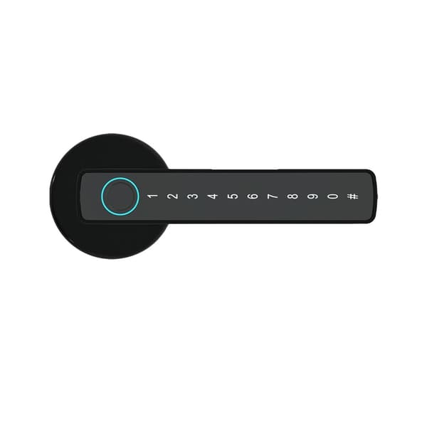 Billy M5 Elektronisk Dør Lås, Fingeraftryk & Bluetooth Låsning, Kompatibel med 4 AAA Batterier,M5 Sort
