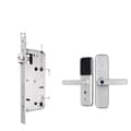 Miniatyrbillede 1 af 2: Smart biometrisk dørlås, WiFi-app adgang, holdbart aluminiumlegering,Sølv 6085