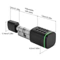 Miniatyrbillede 2 af 2: Nøglefri Smart Cylinderlås, Fire Låsemetoder, Moderne Design,sort