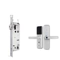 Miniatyrbillede 1 af 2: Biometrisk Smart Dørklap, Forskellige Låsemetoder, Holdbar Aluminiumlegering,sølv 4585