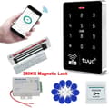 Miniatyrbillede 2 af 2: Wifi Tuya APP Adgangskontrolsystem, IP68 Vandtæt, 10.000 Bruger Kapacitet, RFID og Adgangskode Verifikation,Kit4 (280KG Lås)