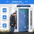 Miniatyrbillede 3 af 4: Automatisk Svingdørsåbner, Fjernbetjening, Justerbar Åbningstid, Alsidig Kompatibilitet,Hvid