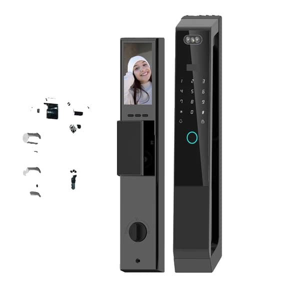 Smart Lås, 3D Ansiktsigenkänning, Wi-Fi Fjärrupplåsning,30 240 Fäste