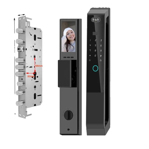 Smart Lock, 3D Ansigtsgenkendelse, Wi-Fi Fjernlåse,40 388 Mortise