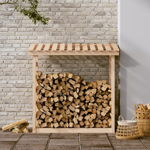 vidaXL Polttopuuteline 108x64,5x110 cm täysi mänty -  Polttopuuteline- & -kärrytarvikkeet