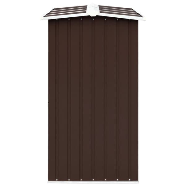 vidaXL brændeskur til haven 330 x 92 x 153 cm galvaniseret stål brun - Brændekurve – tilbehør