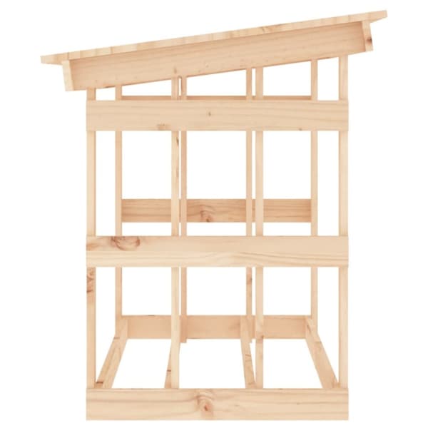 vidaXL brændestativ 108x64,5x77 cm massivt fyrretræ -  Brændekurve – tilbehør