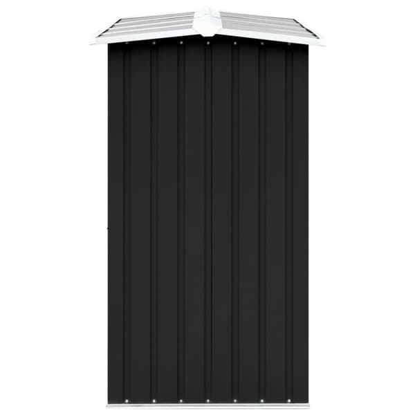 Brændekurve – tilbehør - Living brændeskur 330 x 92 x 153 cm galvaniseret stål antracitgrå