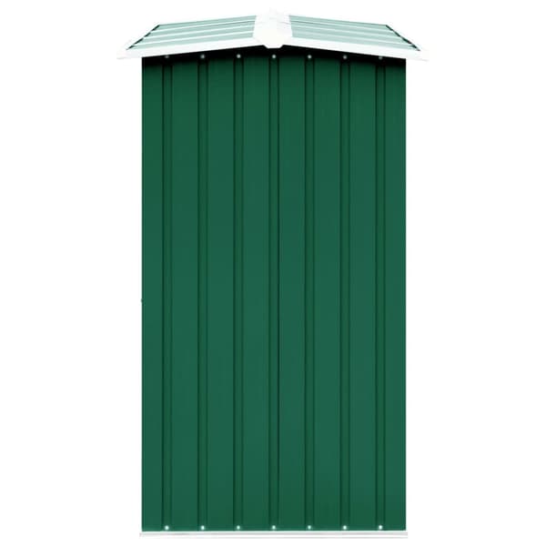 Brændeskur til haven 330 x 92 x 153 cm galvaniseret stål grøn - Brændeskur - Brændeskure - Home & Living