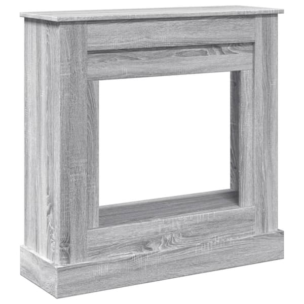 vidaXL Peisramme grå sonoma 90x30x90 cm konstruert tre