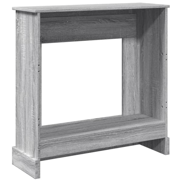 vidaXL Peisramme grå sonoma 90x30x90 cm konstruert tre