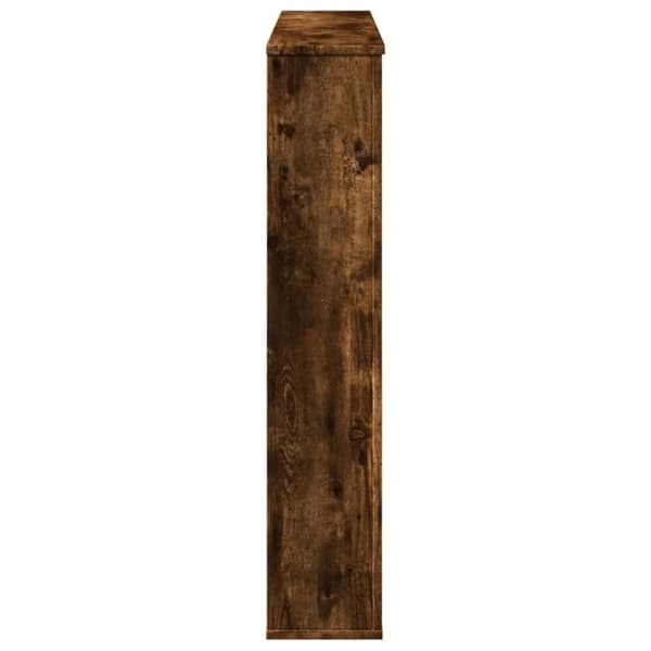 vidaXL Peisramme røkt eik 100x20x100 cm konstruert tre