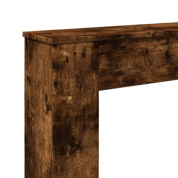 vidaXL Peisramme røkt eik 100x20x100 cm konstruert tre