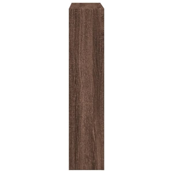 vidaXL Spiselkrans brun ek 81x18x82 cm konstruerat trä