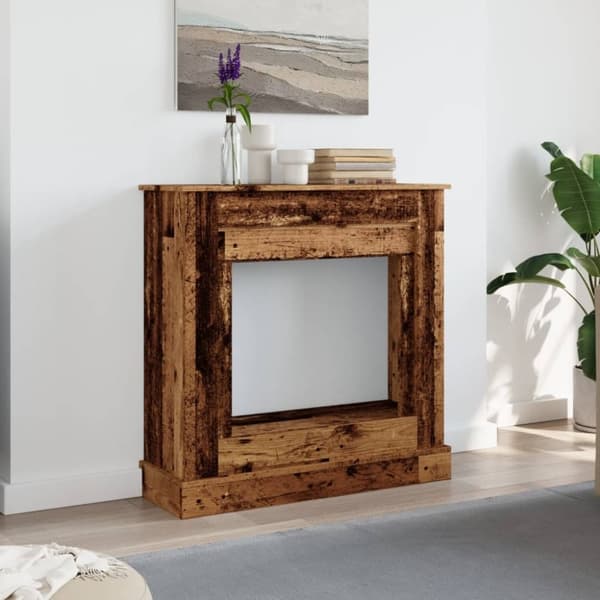 vidaXL Peisramme gammelt tre 90x30x90 cm konstruert tre
