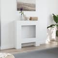 Miniatyrbilde 4 av 11: vidaXL Peisramme hvit 81x18x82 cm konstruert tre