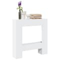 Miniatyrbilde 2 av 11: vidaXL Peisramme hvit 81x18x82 cm konstruert tre