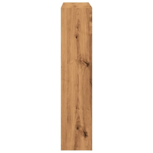 vidaXL Peisramme artisan eik 81x18x82 cm konstruert tre