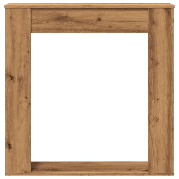 vidaXL Peisramme artisan eik 100x20x100 cm konstruert tre