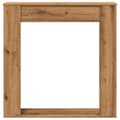 Miniatyrbilde 5 av 11: vidaXL Peisramme artisan eik 100x20x100 cm konstruert tre