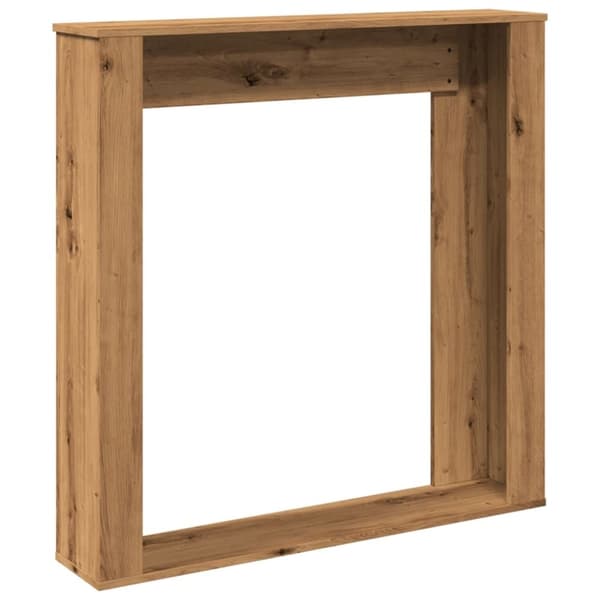 vidaXL Peisramme artisan eik 100x20x100 cm konstruert tre