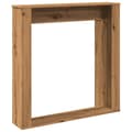 Miniatyrbilde 7 av 11: vidaXL Peisramme artisan eik 100x20x100 cm konstruert tre