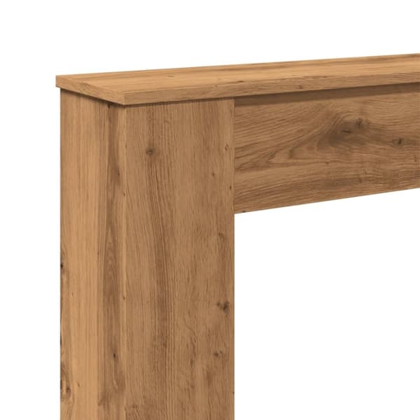 vidaXL Peisramme artisan eik 100x20x100 cm konstruert tre