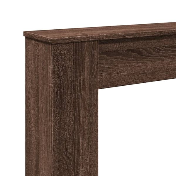 vidaXL Spiselkrans brun ek 100x20x100 cm konstruerat trä