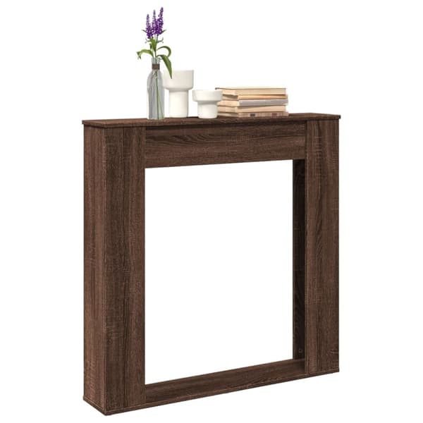 vidaXL Spiselkrans brun ek 100x20x100 cm konstruerat trä